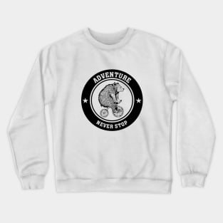 Bear on a bike Crewneck Sweatshirt